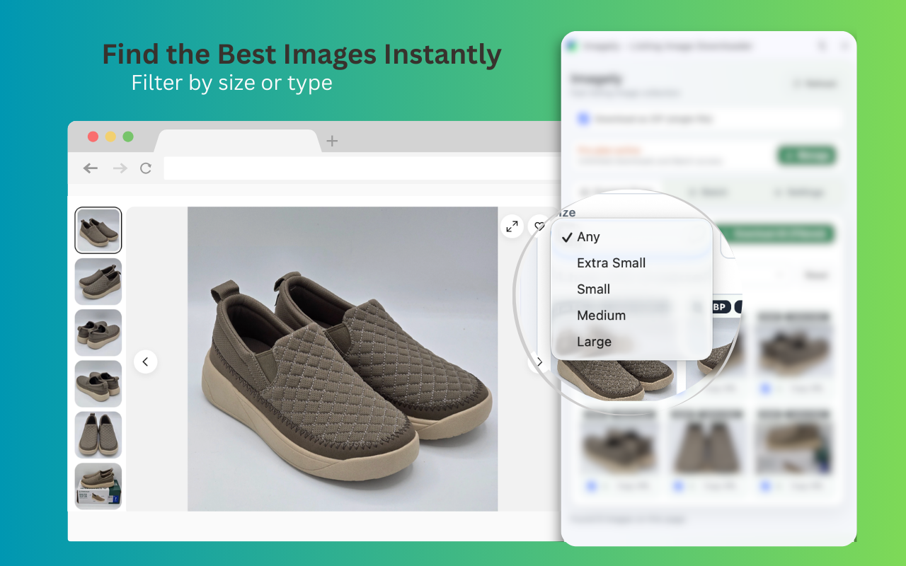 Imagely filters listing images by size and file type for quality control